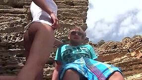 horny teens slam anal deep in public outdoors during steamy holiday fuckfest