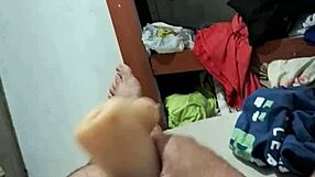 Exhibitionist flashes her way to intense orgasm in public tease