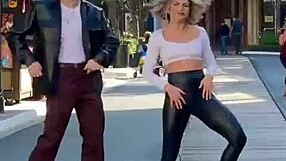 Watch This Sexy Blonde Shake Her Tight Leggings in Wild Dance Fever!