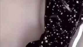 why does this booted bitch beg for cash while dominated in latex?