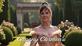 granny catwoman deepthroats cock in cosplay closeup 😻🍆💦