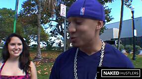 petite veronica's tight pussy gets roughly fucked by monster cock on miami rooftop with choking and gagging