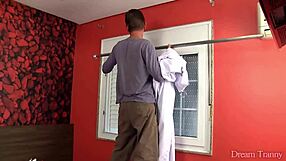 my heart races as sexy stocking tranny carol penelope takes bareback anal creampie pumping full