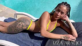 Skinny Latina Feels Every Inch Swallowing Best Friend's Huge Cock