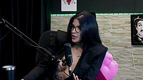 leticia braga strips teases sheer red shows curves playfully