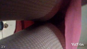 sexy upskirt tease reveals minsk girl's wet panties