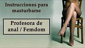 spanish anal joi femdom teacher hypnotizes for hands-free orgasm explosion