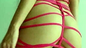 slut shakes narrow ass in pink dress gets clothes ripped