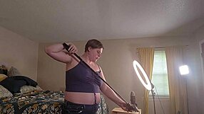 clara crisp milf bbw gets ready backstage for giantess armpit hairy fetish filming