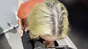 wanna see this cute blonde get risky rough fucked in public toilet for cash??