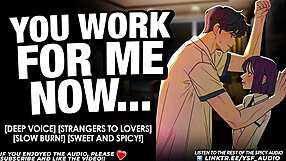 your boss drags you to the back room and breeds your tight hole with his throbbing cock audio roleplay