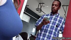 Curvy Babe Fixes Car with BBC Titty Fuck Between Boobs