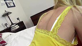 odette delacroix's tiny 85lb body slurps cock for messy facial 💦😍