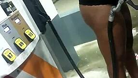 What happens when wife flashes pussy in public outdoors?