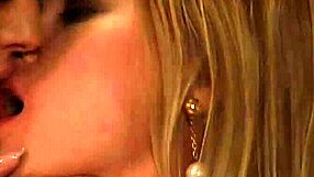 Busty lesbian madame bound and dominated orgasms on strapon pounding