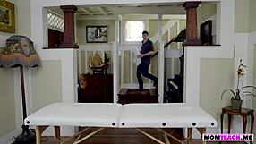 busty stepmom needs massage from stepson then deep fuck