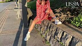 Hot latina exhibitionist flashes dress panties small tits masturbates wet pussy on public bus