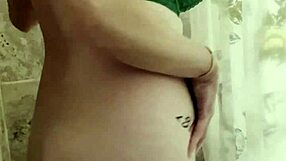 xxxsilkylicorice rubs big tits in shower vibrator solo masturbation