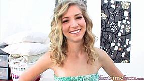 Hey, watch this hottie get impaled on massive cock post-interview 😈