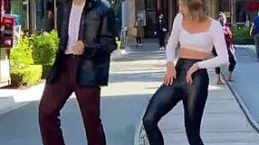 Watch This Sexy Blonde Shake Her Tight Leggings in Wild Dance Fever!