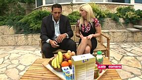 wife and maid take turns on my cock in dirty anal threesome