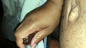 i love stroking my thick ebony monster cock so good