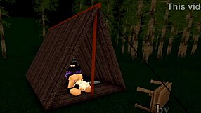 you camping in that roblox tent with a big cock pounding your ass, hot enough?