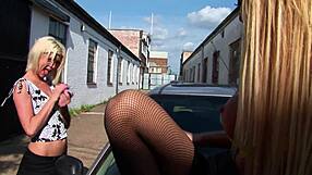 aren't you dying to rip those stockings and shove that toy deep up their eager pussies?