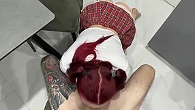 inexperienced teen student begs teacher for anal grade boost fuck