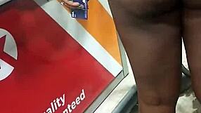 What happens when wife flashes pussy in public outdoors?