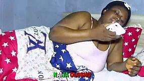 naija babe's fat ass bent over for neighbor's monster cock in homemade compilation