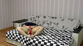 Milf Masturbates Desperately Then Punished With Anal In All Holes Garage