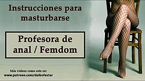 spanish anal joi femdom teacher hypnotizes for hands-free orgasm explosion