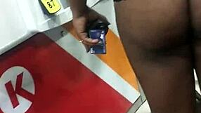 What happens when wife flashes pussy in public outdoors?