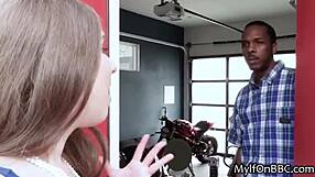 Curvy Babe Fixes Car with BBC Titty Fuck Between Boobs