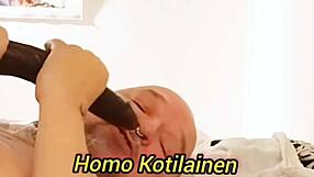 huge black cock slams fat belly slut's shaved hole in homemade anal fetish frenzy with stockings