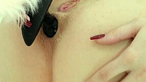 Blonde with tight small tits ass gets filled every inch by monster cock in anal creampie after blowjob and cunilingus