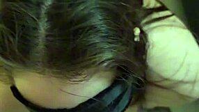 Submissive Blonde Licks Cum Off Feet After Spanking Blowjob