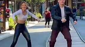Watch This Sexy Blonde Shake Her Tight Leggings in Wild Dance Fever!