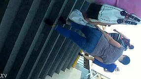 sexy upskirt tease reveals minsk girl's wet panties