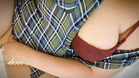 pinay chubby milf with huge natural tits and big pussy masturbates close up hairy wet