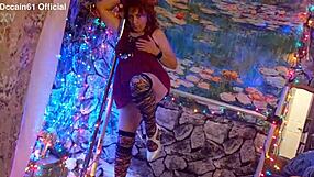 Steffi July's huge pussy lips dance in lingerie promo?