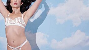 petite pornstar jane wilde strips lingerie slowly posing her small tits naked body undressing