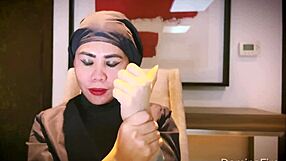 NURSE'S LATEX GLOVES TEASE PATIENT IN HOSPITAL FETISH ASMR!