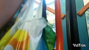 sexy upskirt tease reveals minsk girl's wet panties