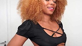 Brazilian Fitness Ebony Rebeca Villar DAP Anal 4on1