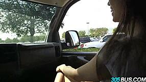 amateur asian kalina ryu humiliated on 305 bus sucking cock for cash in public!