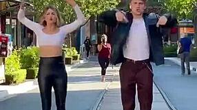 Watch This Sexy Blonde Shake Her Tight Leggings in Wild Dance Fever!