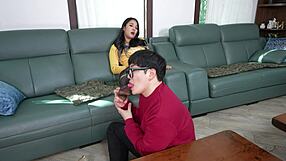 i found my cute korean sister-in-law's secret spots in the bedroom for some fun play