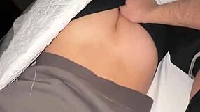 caught her fat tits ass licked outdoors snow doggystyle then multiple cumshots on pussy